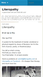 Mobile Screenshot of literopathy.com